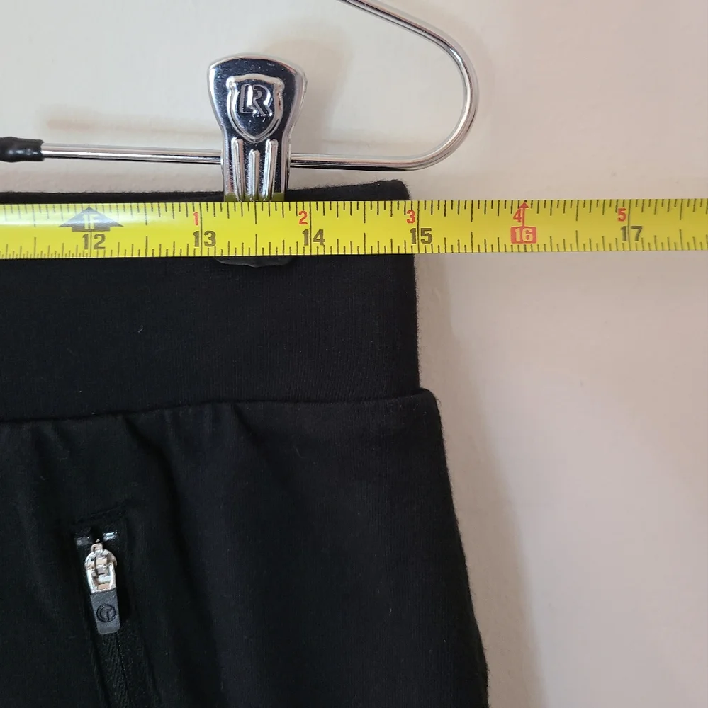 T by TALBOTS Black Cotton Blend Skort with Side Zippered Pockets PSmall NWT